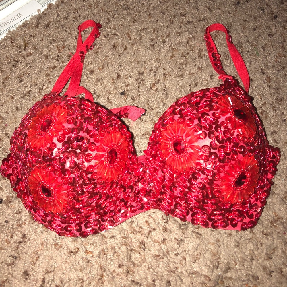 Sequined bra